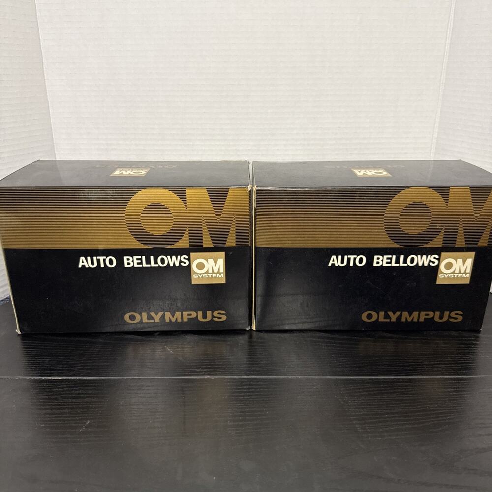 2 Super Rare NOS Olympus Auto Bellows For OM System Cameras W/ Box